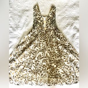 Diane Von Furstenburg Cream and Gold dress (size 2)